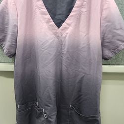 Women's Green Town Performance Scrub Top Size Small 