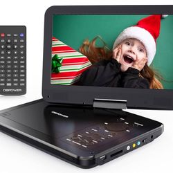 DBPOWER 12" Portable DVD Player with 5-Hour Rechargeable Battery