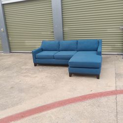 Blue L-shaped Couch 