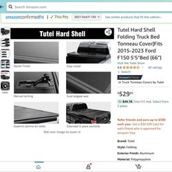 4 Panel Hard Tonneau For 2015-2022 Ford F-150 5’7”Bed