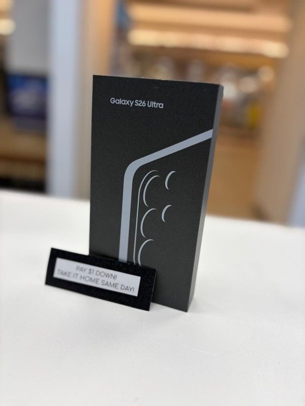 Samsung Galaxy S26 Ultra 5G Unlocked New - Pay $1 DOWN AVAILABLE - NO CREDIT NEEDED