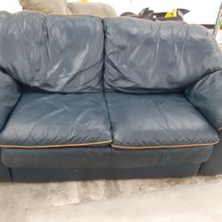 Leather Loveseat and Large Chair 