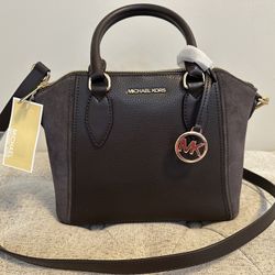 Michael Kors Sienna Medium Leather Satchel