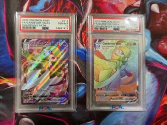 Two PSA 10 Gardevoir VMAX Pokemon Cards Champion's Path