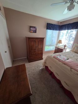 Solid Oak bedroom set.