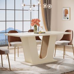 55 Inch Dining Room Table 4 To 6 People, Table Only 