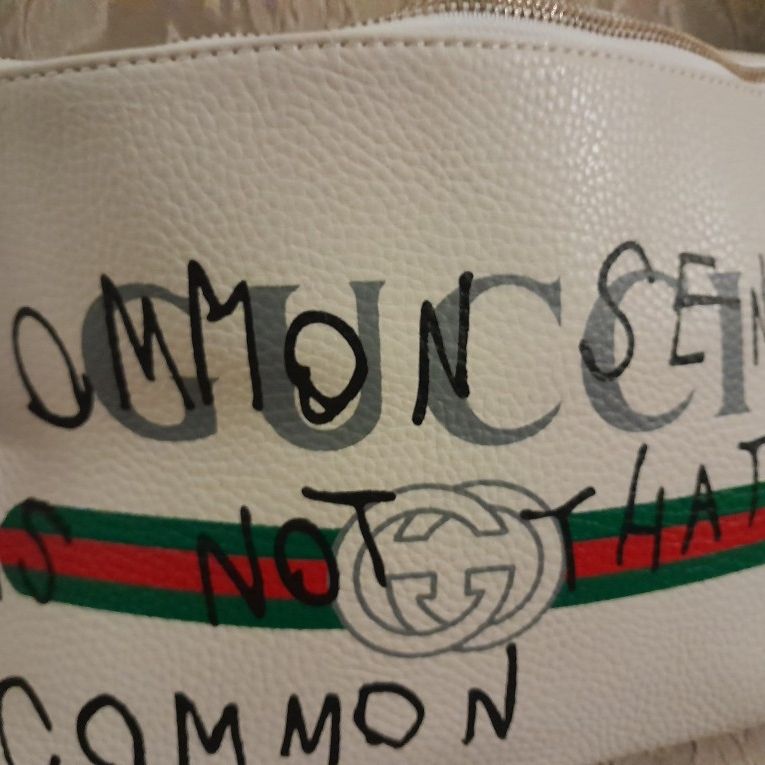 DESIGNER GG COMMON SENSE IS NOT THAT COMMON FANNY PACK WAIST BAG