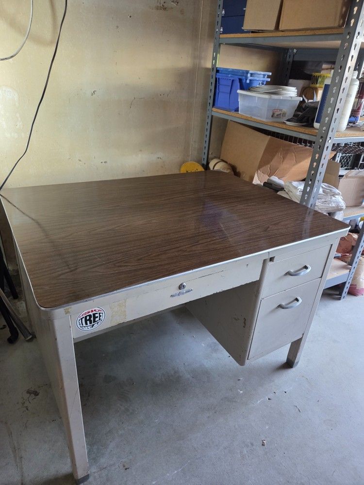 Vintage steel desk