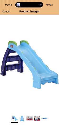 Little Tikes 2-in-1 Indoor-Outdoor Wet or Dry Slide, Dark_blue