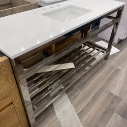 60” Commercial Bathroom Vanity 