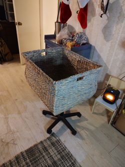 Xxl Wicker Blanket Basket 