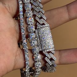 vvs1 diamond bracelets cuban link & tennis bracelet styles throw offers!!