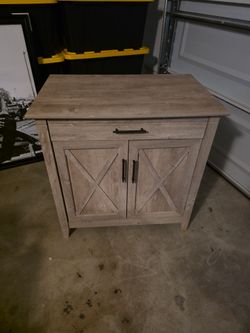 Farmhouse Style Cabinet with Drawer