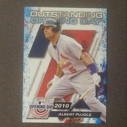 2021 Topps Albert Pujols Saint Louis Cardinals St. #OOD-2 Opening Day Outstanding Baseball Card Collectible Sports MLB