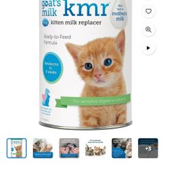Goat milk replacer for kittens