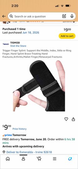Trigger finger splits