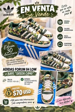 ADIDAS FORUM 84 LOW × BAPE "GREEN CAMO"