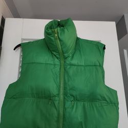 Puffer Cropped Vest Ladies Size Small 