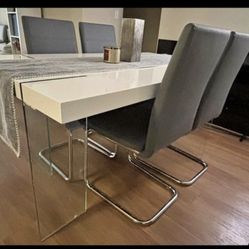 TEMPERED GLASS base DINING TABLE 😌😍