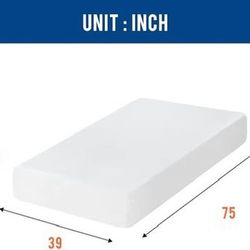 TWIN 12”Gel Memory Foam-Medium Firm. $120 Form