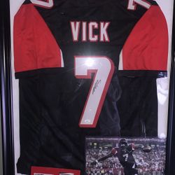 Sighned Michael Vick Jersey 