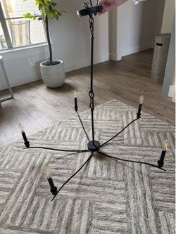 Matte Black Chandelier