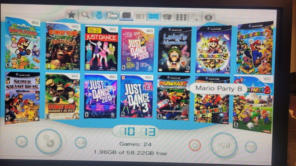 Nintendo Wii With 5000 Retro Games