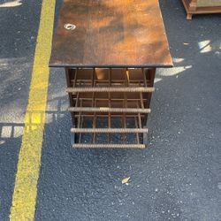 1950s Bucciarelli Itallian Mid Century Magazine Rack and Side Table