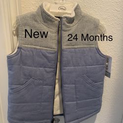 Boys New Vest /Jacket 24 M