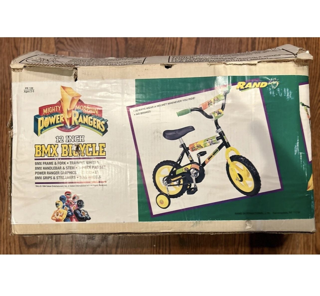 RARE Vintage 1994 Power Rangers Rand 12 Inch Kids BMX Bike Training ...
