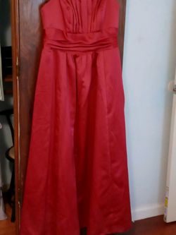 David's Bridal light pink dress