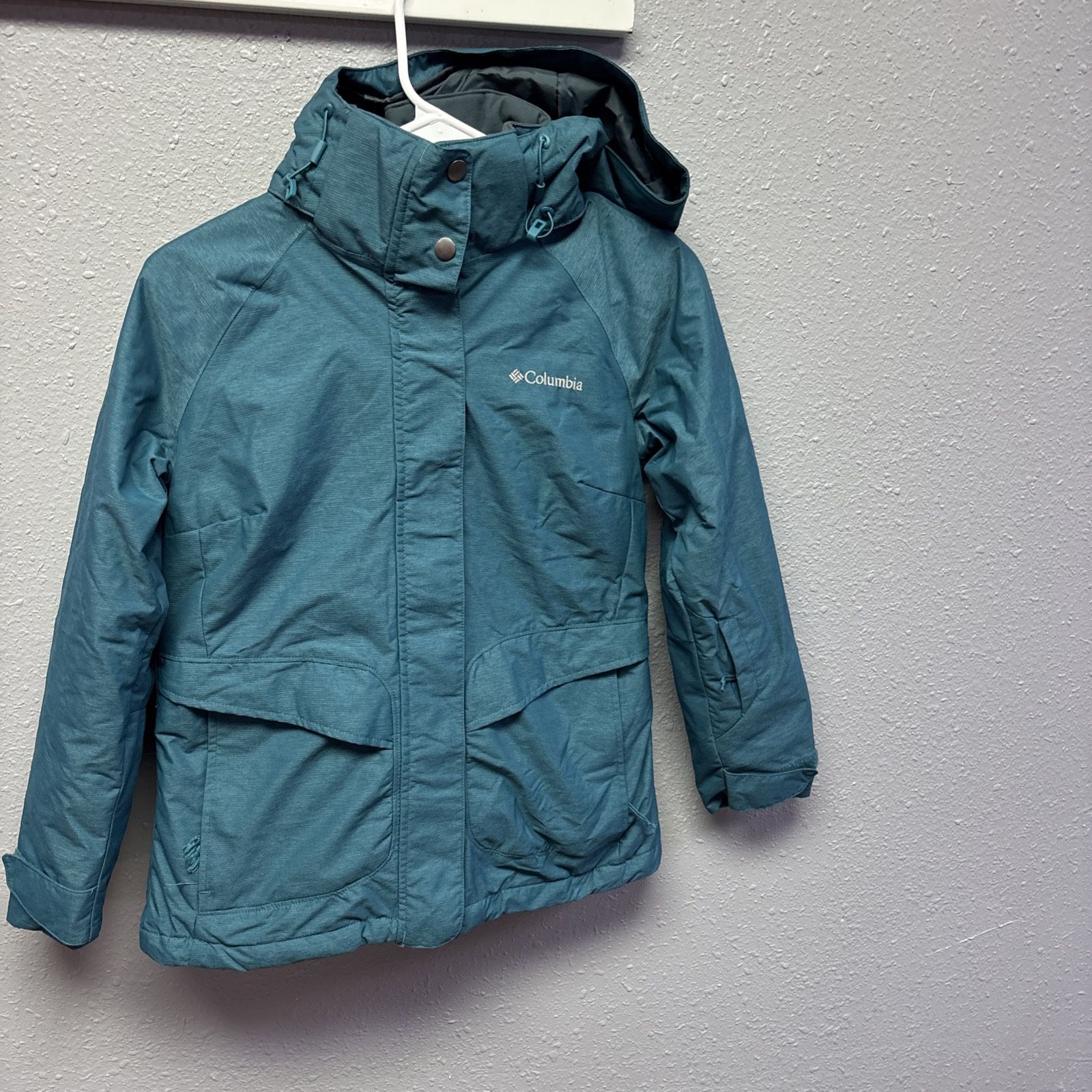 Columbia Ski Jacket Aqua XS Omni-Tech Women's Waterproof Breathable
