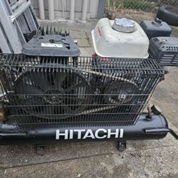 Hitachi compressor. In good condition, just a little dirty.