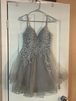 Silver Prom Dress