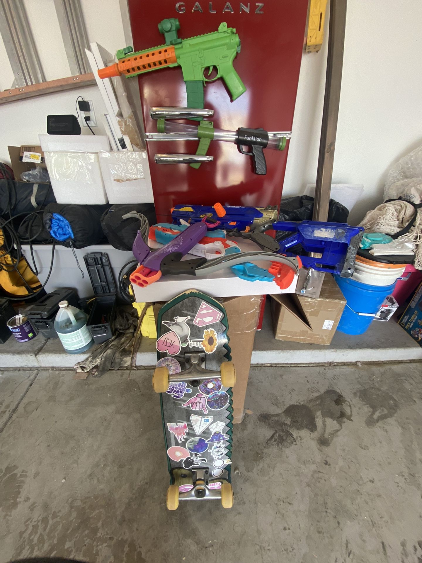 Nerf Guns, Archery, Elements Skateboard