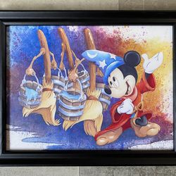 Disney Mickey Mouse Framed Canvas Wall Art