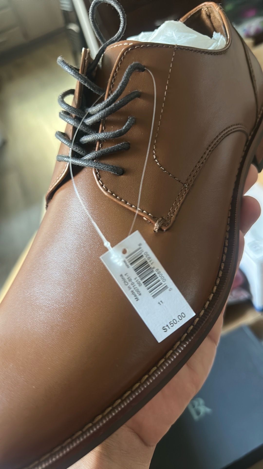 Banana Republic Men's Brown Leather Oxford Dress Shoes Lace Up Size 11