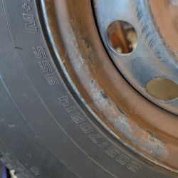 205/70R14 with 14" stock rim from 1st gen Toyota Tacoma RWD