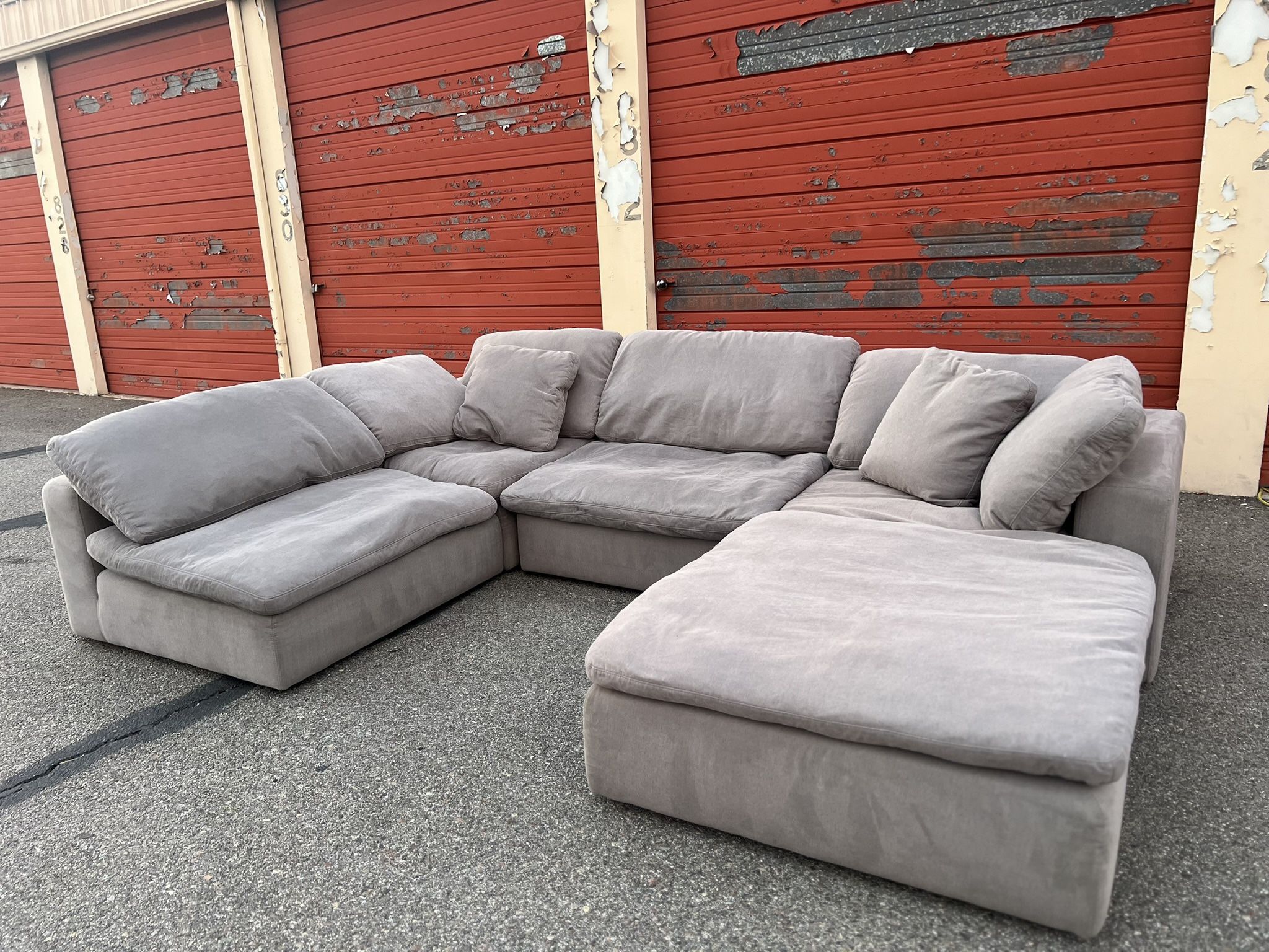 Bobs Furniture Gray Cloud Couch Sectional Sofa