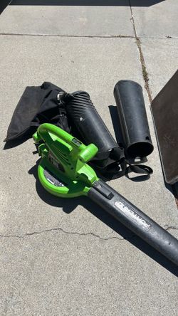 Blower with suction and mulched.