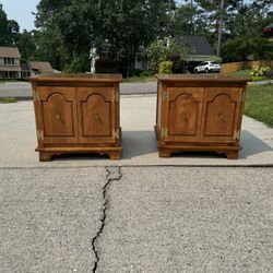 Real Wood Antique Side Tables