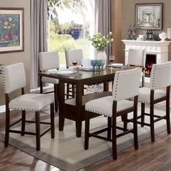 7 Piece Counter Height Dining Set 