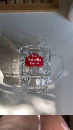 Vintage Estrella Damm beer mug