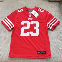 Size M (10–12) Christian McCaffrey #23 San Francisco 49ers Nike Jersey – NEW