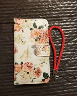 iPhone 7 / 8 Pink floral wallet case