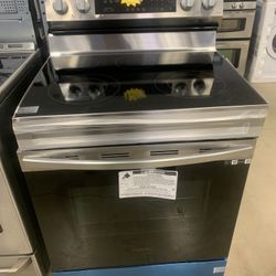 New Scratch And Dent Samsung Electric Stove Stainless Steel 6 Months Warranty 