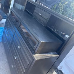 Free Bed Frame and Dresser 2 Yrs Old 