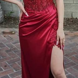 RED PROM DRESS