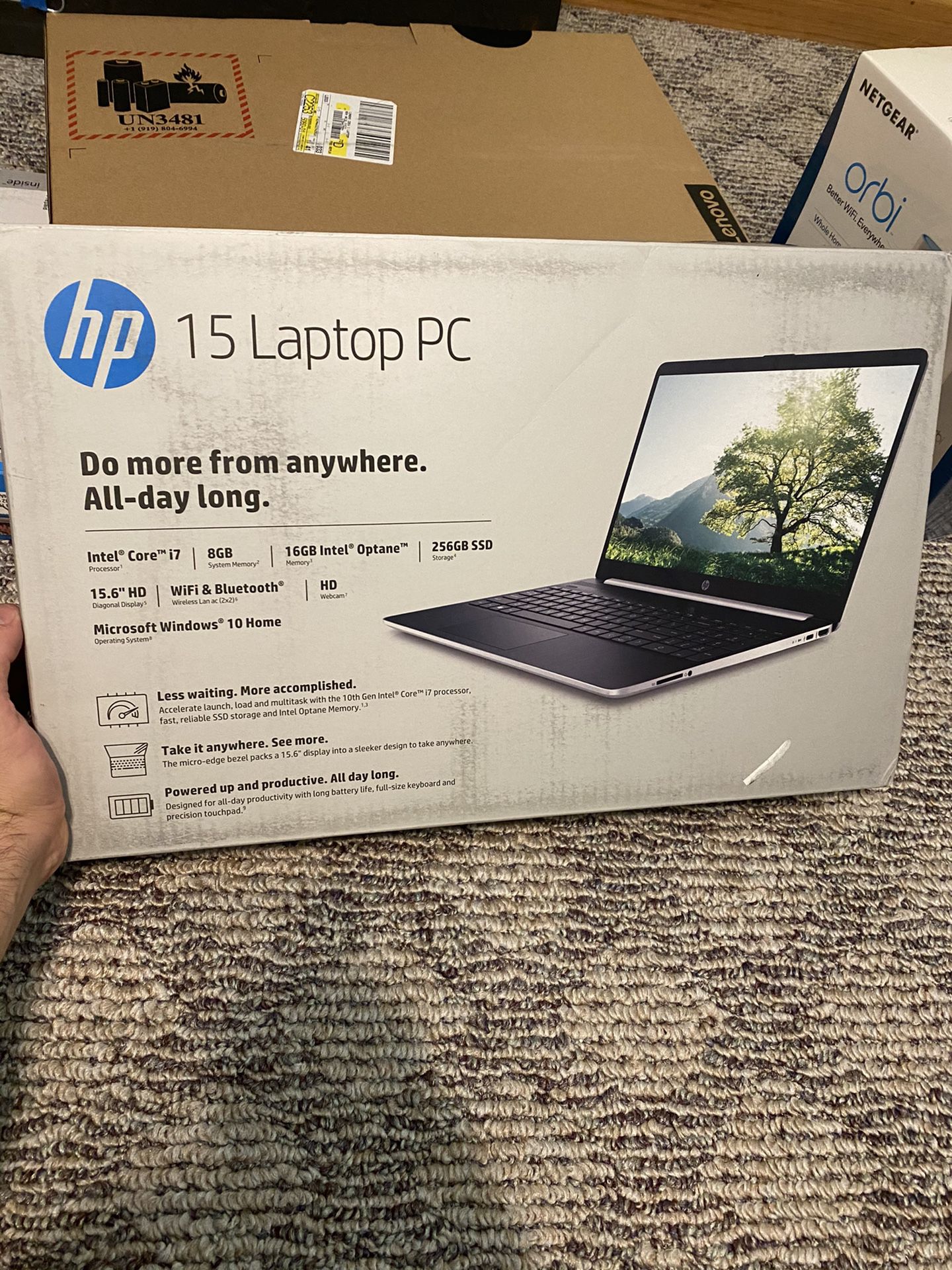 Laptops for sale HP, Lenovo, netgear orbi