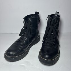 Women’s Black Combat Boots Madden Girl 7.5